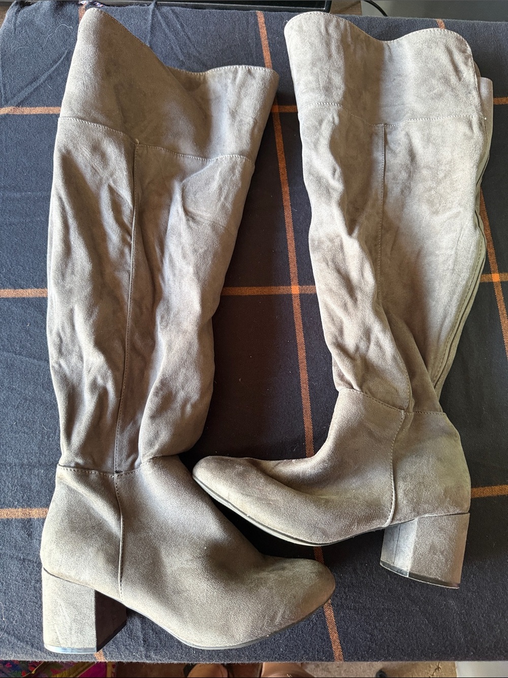torrid Taupe Suede Over-the-Knee Block Heel Boots